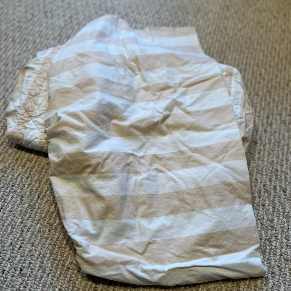 Riviera crib and changing pad cover by Crate&Barrel